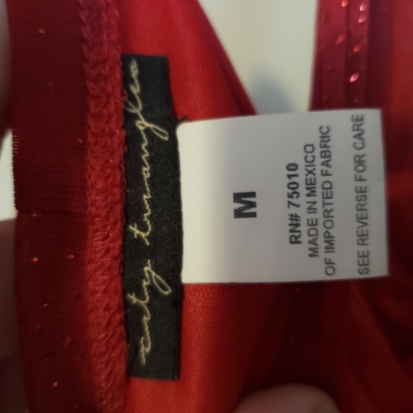 City Triangle Red Sparkly Dress - Picture 3 of 3